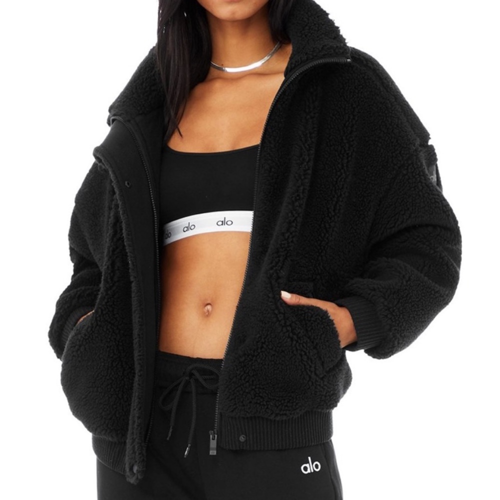 Alo Yoga Sherpa Varsity Jacket